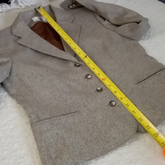 Country Suburbans Wool Vintage Herringbone Jacket Union ILGWU Sz 6 - Picture 11 of 15